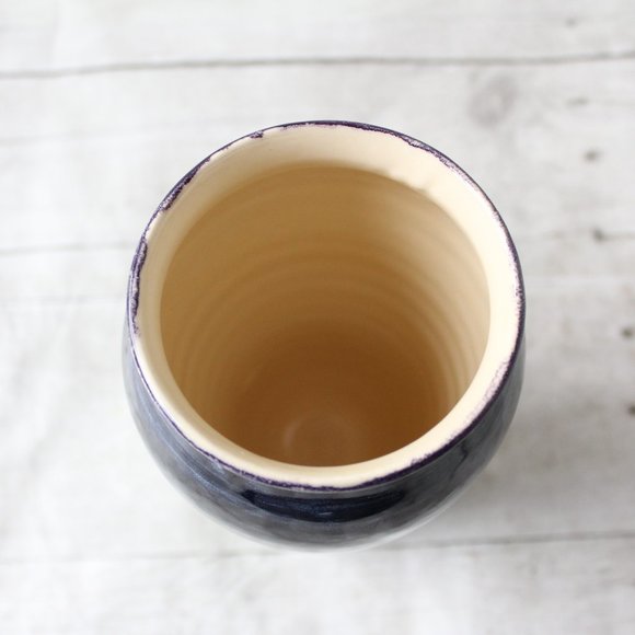 Lakshmi Design Pottery Hand Painted Floral Vase 82 - Picture 11 of 13